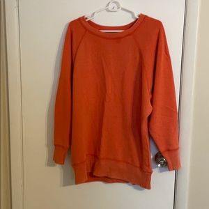 Oversized crew neck sweatshirt